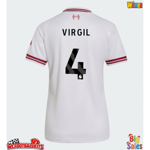 Liverpool Virgil van Dijk #4 Replica Away Stadium Shirt for Women 2026-27 Short Sleeve